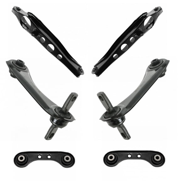 TRQ 6pc Rear Upper & Lower Control Arm Pair Set LH RH Sides for Honda CR-V PSA69814
