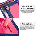 thumbnail image 4 of Kebiory Case for Onn 12.1 Inch Pro Tablet 2024 Model/Onn 12.1" Tablet Pro 100146663 Case,Shockproof Kids Case with Shoulder Strap for Walmart Onn 12.1" Tablet Pro (2024 Model:100146663)(Navy/Pink), 4 of 7
