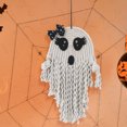 thumbnail image 3 of FLhrweasw Tema Del Festival Fantasma Tejido A Mano Halloween para Ventana Puerta Pared (C), 3 of 6