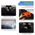 thumbnail image 3 of Foldable Car Windshield Sunshade UV Sun Visor Protector Blocks UV Rays Keeps Vehicle Cool 53x23.5 Inch Orange and Black Flames, 3 of 8