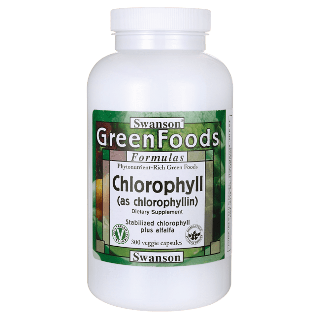 Swanson Chlorophyll 60 mg 300 Veggie Capsules
