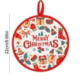 thumbnail image 3 of xihome Juego de toallas de mano colgantes navideñas, paño de cocina de polister, regalo decorativo navideño, 3 of 6
