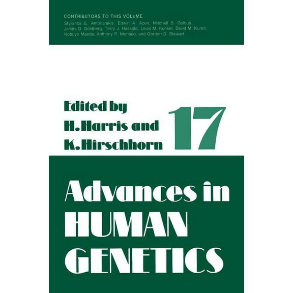 Advances in Human Genetics Advances in Human Genetics 1: Volume 17, Book 17, (Paperback)