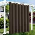 thumbnail image 5 of CJC Outdoor Curtains, Sunscreen Blackout Curtains, Thermal Insulated Grommet Top Curtain, 100" x 84" | 1 Panel, Brown, 5 of 8