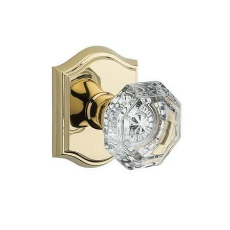 Baldwin Hardware Soho Single - Baldwin Crystal Single Dummy Door Knob with Traditional Arch Rose