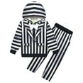 thumbnail image 3 of Disfraces de Halloween COS Disfraz de B-Beetlejuice2 Disfraz de Cosplay para Niños Disfraz de Mago del Inframundo Trajes de Rayas para Niños Uniforme de Actuación, 3 of 5