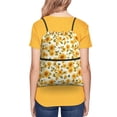 thumbnail image 4 of Naloa Classical Cute Sunflower NO.101 Drawstring Backpack String Bag Cinch Water Resistant for Gym Shopping Sport Yoga, 4 of 6