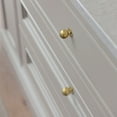 thumbnail image 3 of Goo-Ki Set of 12 -Sleek Round Brushed Gold Cabinet Knobs - Modern and Minimalist Hardware for Stylish Home Enhancement - 1 Inch Diameter, 3 of 7