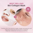 thumbnail image 3 of Mascarilla facial nocturna de quasi biocolágeno. Mascarilla hidratante coreana. Niacinamida y colágeno de bajo peso molecular. Cuidado reafirmante y suavizante para todo tipo de piel. 4 mascarillas., 3 of 9