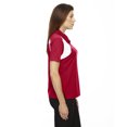 thumbnail image 2 of Extreme 75066 Women Eperformance Colorblock Textured Polo, M, CLASSIC RED, 2 of 3
