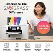 Sawgrass SG500 Sublimation Printer Bundle, SubliJet 31mL UHD Inks and TruePix Sublimation Paper, Wi-Fi Enabled