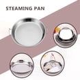 thumbnail image 3 of Miangastore 2 Pcs Plaque en Acier Inoxydable Plaque de Cuisson en Acier Inoxydable Résistance Haute Température Usage Domestique, 3 of 8