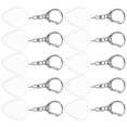 thumbnail image 1 of OULII 10Pcs Clear Design Guitar Pick Case Keychain Portable Holder Compatible with Standard Guitar Picks, 1 of 8