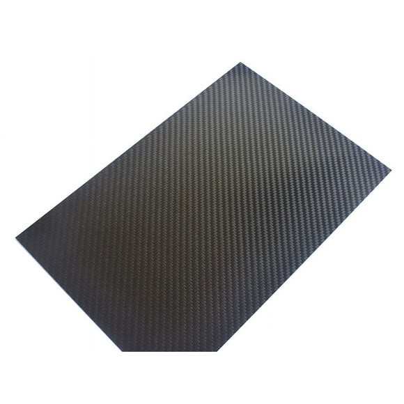 Feuille de Fibre de Carbone 1.5mmx200mmx300mm Plaque Panneau 3K Sergé Surface Brillante Miroir
