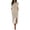 Beige, variant on Kaliqueen Dresses for Women Solid Color Round Neck Sleeveless Button Pocket Dress for Casual Wear Dressy Dresses