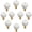 10 pcs, variant on HDJNal Ball Shape Crystal Glass Knobs,Furniture Cabinet Transparent knobs,Brass Drawer Knobs