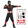 thumbnail image 2 of Ninja Costume Kids Ninja Muscle Costumes Boys Ninja Set Accessories Best Children Gift, 2 of 6