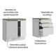 thumbnail image 4 of Mueble Modulo Para Baño Gabinete Lavabo Madesa 140cm BB, 4 of 10