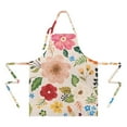 thumbnail image 2 of Bright Pioneer Flower Apron-Garden Aprons for Women with Pockets-Cotton Linen Waterproof Kitchen Cooking Gardening Aprons Adjustable for Kitchen,Cooking,BBQ and Salon 33x27 Inch, 2 of 7