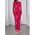 thumbnail image 4 of Vestido PRETTYGARDEN 2025 de manga larga ajustado con fruncido XXL, 4 of 8