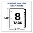 thumbnail image 6 of "Insertable Big Tab Dividers, 8-Tab, 11 1/8 X 9 1/4 | Bundle of 5 Sets", 6 of 7