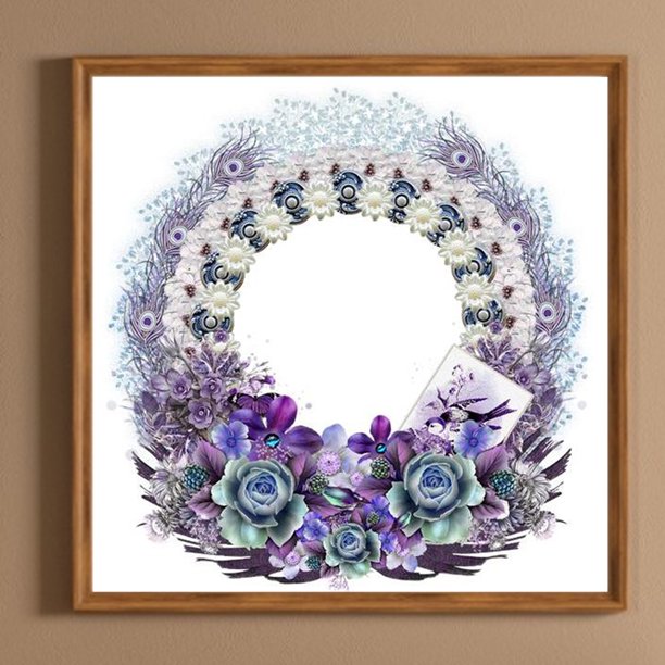 5D bricolaje taladro redondo completo diamante pintura guirnalda multicolor decoración del hogar (LP622) FLhrweasw Nuevo