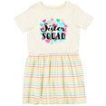 thumbnail image 3 of Inktastic Sister Squad Hearts Girls Toddler Dress, 3 of 5