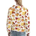 thumbnail image 7 of Sikiie Autumn Leaves 1 Women's Casual Hoodies Long Sleeve Lightweight Pullover Tops Loose Sweatshirt-Large, 7 of 7