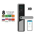 thumbnail image 2 of Fechadura de Impressão Digital Tuya WiFi X9 APP Prateada, 2 of 9