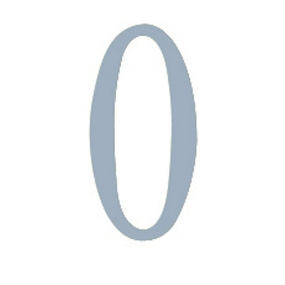 Outdoor Decorative 3 inch Stainless Steel Self Adhesive Address Number - Number: 0