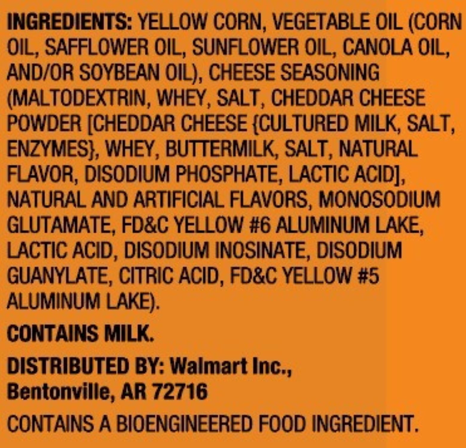 (10 pack) Great Value Cheese Puffs, 13.5 oz Bag