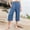 Navy, variant on Juslio Girls Capris Girls Casual Smocked High Waist Pant Loose Wide Leg Trousers Cropped 4-14 Years（Dark Gray Capris， 8 Years）