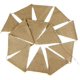 thumbnail image 1 of Bandera de bandera triangular de arpillera para decoración de boda, 1 of 5