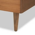 thumbnail image 5 of Baxton Studio Delia Mid-Century Modern Walnut Brown Finished Wood Twin Size Platform Bed, 5 of 5