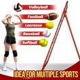 thumbnail image 2 of 7x4FT Volleyball Rebounder Net,Angle Adjustable Volleyball Training Equipment for Hitting,Blocking,Serving,Setting, 2 of 5