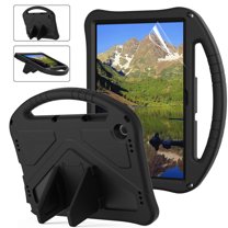 Dteck with Screen Protector Case for Samsung Galaxy Tab A9 Plus 11-inch X210 X215 X216 X218, Kids Friendly EVA Boy Girl Shockproof Kickstand Case Back Cover for Galaxy Tab A9 ,Black