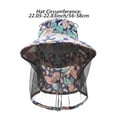 thumbnail image 2 of Hsqqdc Blue Mosquito Head Net Hat Mesh Face Mask Insect Proof Sun Shading Bucket Cap, 2 of 7