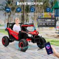 thumbnail image 4 of 12V Kids Ride On Car, UTV Truck with Remote Control, Electric Vehicle with Spring Suspension, Double Open Doors, Music, Lights, 4 of 7