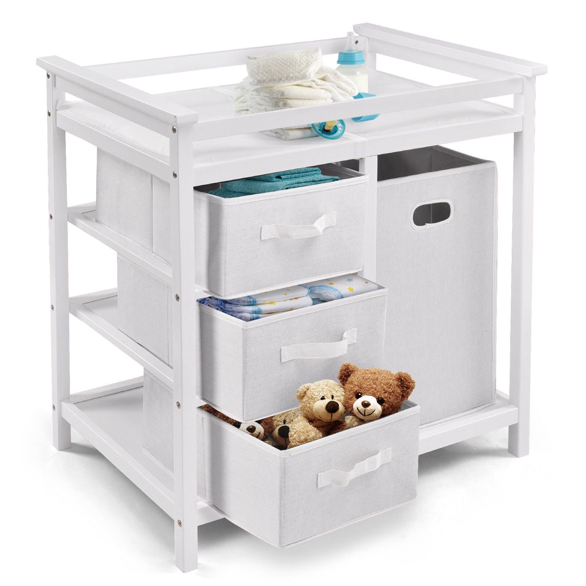 baby changing table and storage