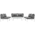 thumbnail image 4 of Modway Harmony 7 Piece Outdoor Patio Aluminum Sectional Sofa Set, Multiple Colors, 4 of 8