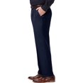 thumbnail image 2 of Haggar Men's Premium Comfort Classic Fit Pleat Front Pant Reg. and Big & Tall Sizes Standard 38W x 31L Blue, 2 of 7