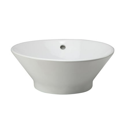 Round Above Counter Bath Sink - DecoLav 1435 Celena 16-1/2