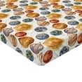 thumbnail image 4 of Ambesonne Space Fitted Sheet, Galaxy Milky Way Stars Print, Full Size, Orange Multicolor, 4 of 5