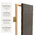 thumbnail image 4 of Red Lantern 6 ft. Tall Woven Fiber Outdoor All Weather Room Divider - 3 Panel - Dark Brown, 4 of 8