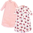 thumbnail image 1 of Baby Fleece Sleeping Bag 2-Pack Floral Pink 0-9 Months, 1 of 1