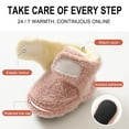 thumbnail image 3 of FAIWAD Baby Infants Girls Boys Fleece Warm Sock Shoes Toddlers Solid Color Winter House Slipper Shoes, 3 of 9