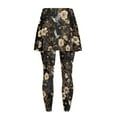 thumbnail image 6 of FUIALDOLG Cottagecore Flower Hummingbirds Skirt Leggings for Women Athletic Tennis Skirt with Leggings High Waist Stretchy Golf Skorts Capris Gym Yoga Pants,Size M, 6 of 7