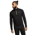 thumbnail image 1 of Eddie Bauer Men's Heavyweight Grid Fleece Half Zip Jacket, Black, Medium, 1 of 10