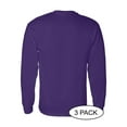 thumbnail image 3 of GILDAN G540 ADULT HEAVY COTTON 5.3 OZ. LONG-SLEEVE T-SHIRT, Purple, XL, Pack Of 3, Mens Workout Shirts, 3 of 3