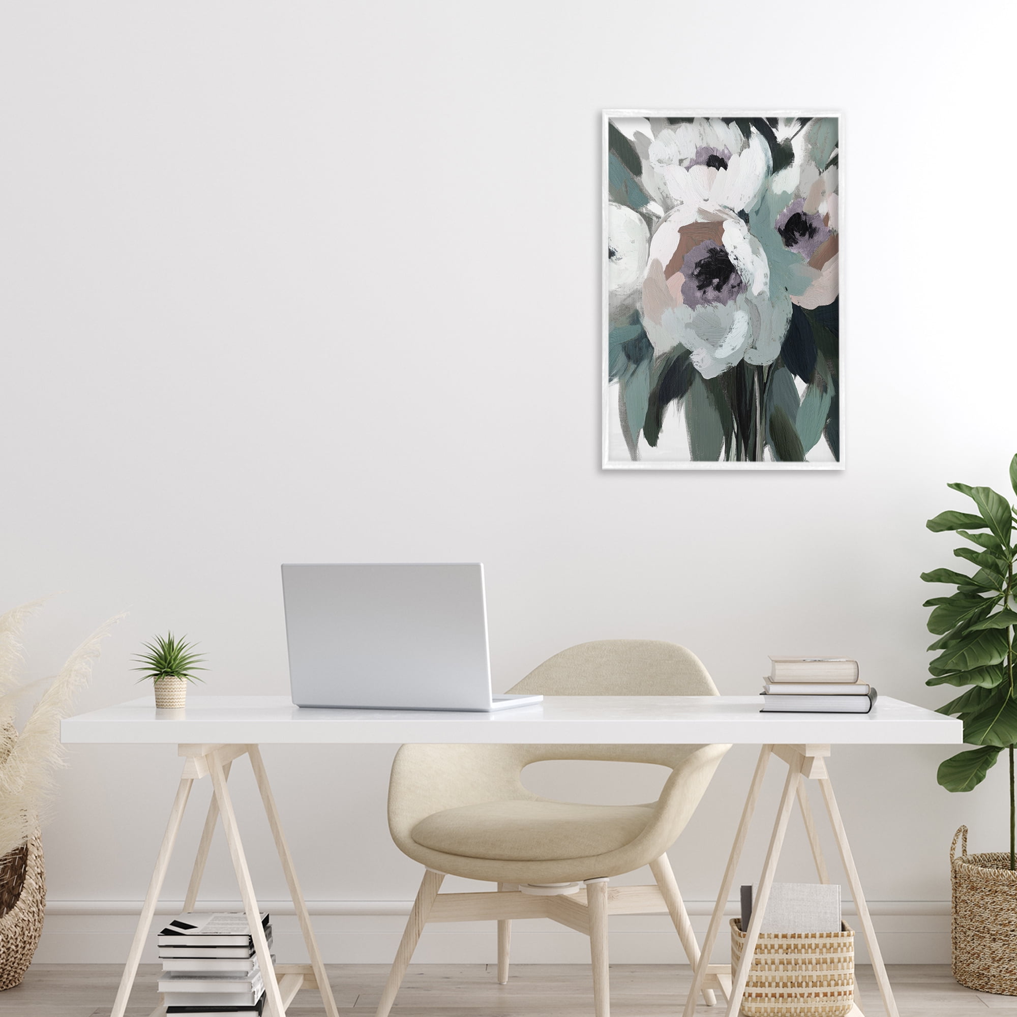 The Absence of Sorrow White Framed Giclee Art, design by Annabelle Hall